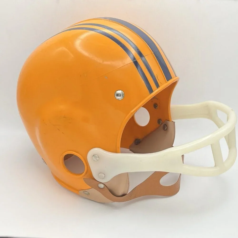 Vintage 60s Franklin HM 5 Football Helmet Tom “The Bomb” Tracy Autographed Youth